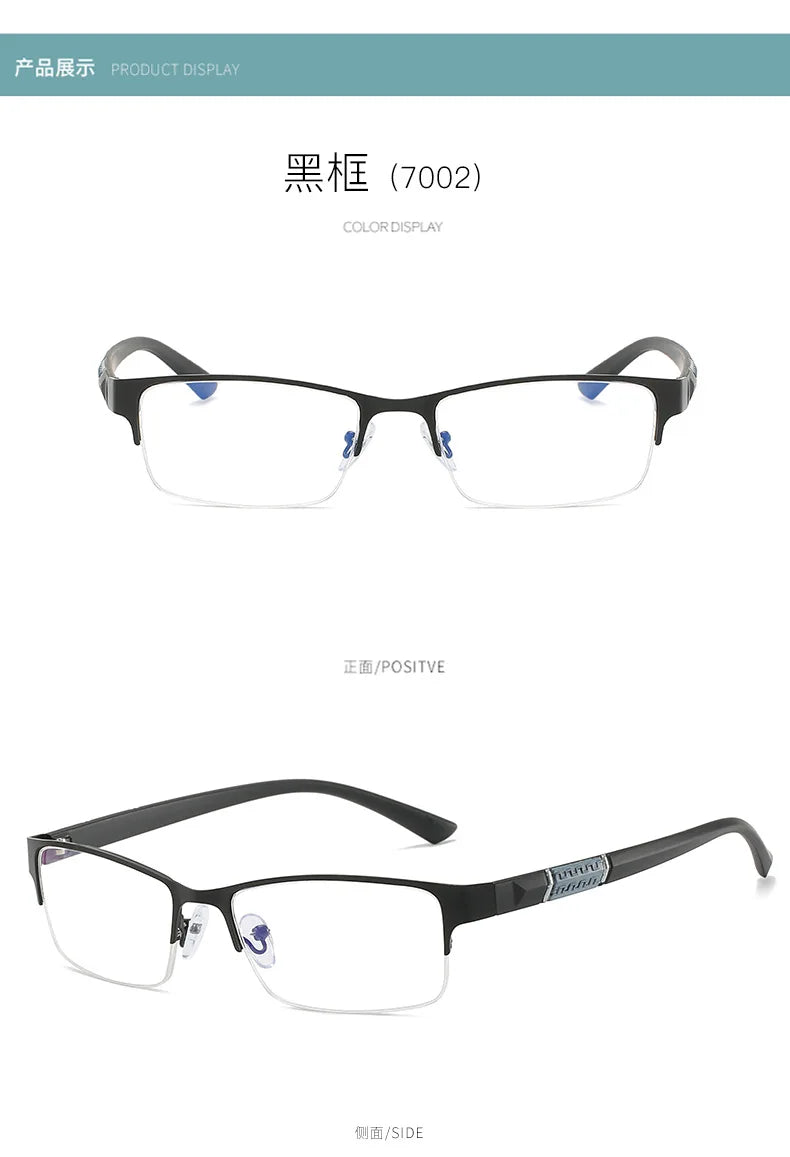 IENJOY Half-frame Reading Glasses Gafas de lectura para hombres High Quality Business Glasses Presbyopic Eyeglasses 1.0 2.0 3.0