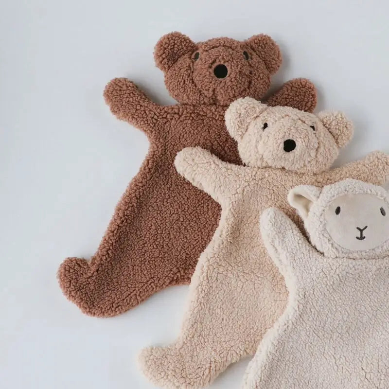 1PCS Baby Comfort Towel Cotton Comforter Blanket Soft Newborn Sleeping Dolls Kids Fashion Sleep Toy Soothe Appease Towel Bibs