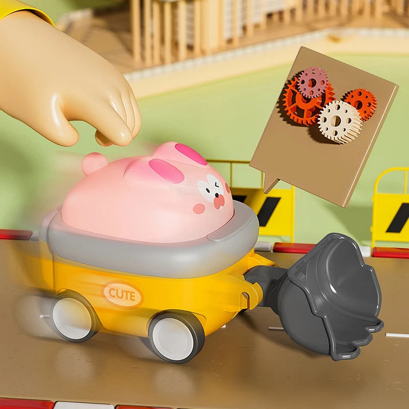 Interactive Construction Playsets: Miniature Excavator Toys for Children's Cognitive Development