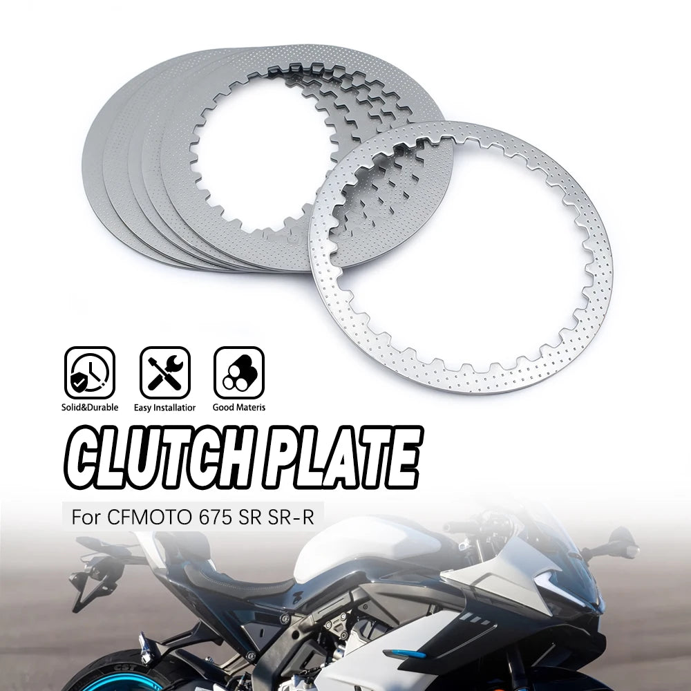 High Quality Clutch plate Iron Plate Accesorios Moto For CFMOTO 675 SR SR-R Motorcycle Parts