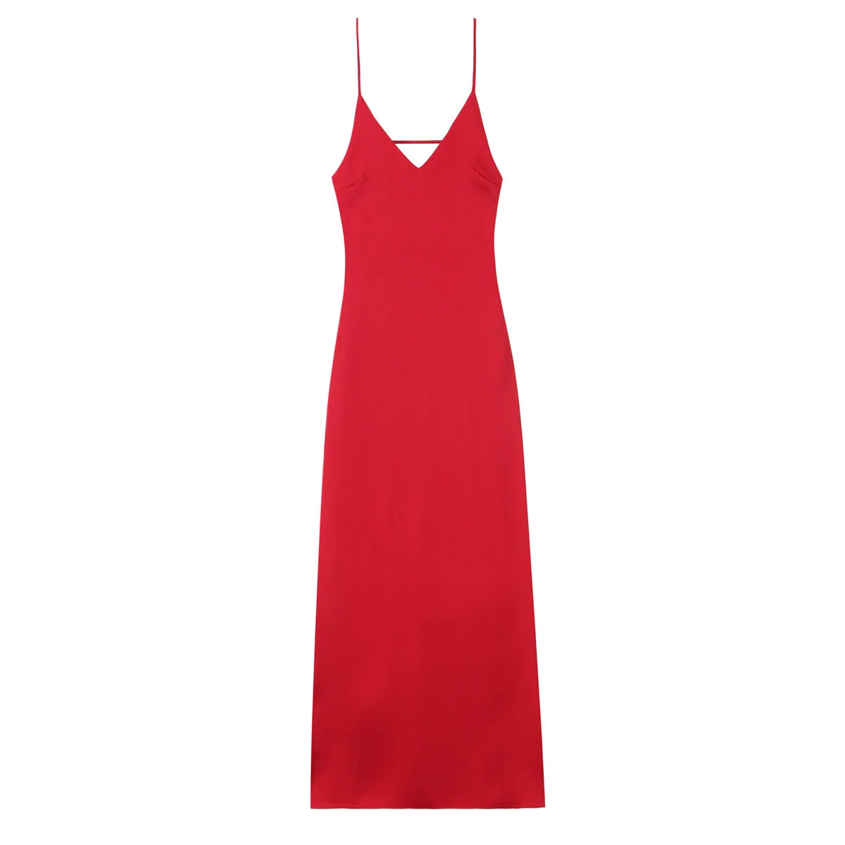 HH Women Summer Yellow Stain V Neck Sling Dress Elegant Sleeveless Loose Maxi Robes 2025 New Ladies Party Holiday Dresses
