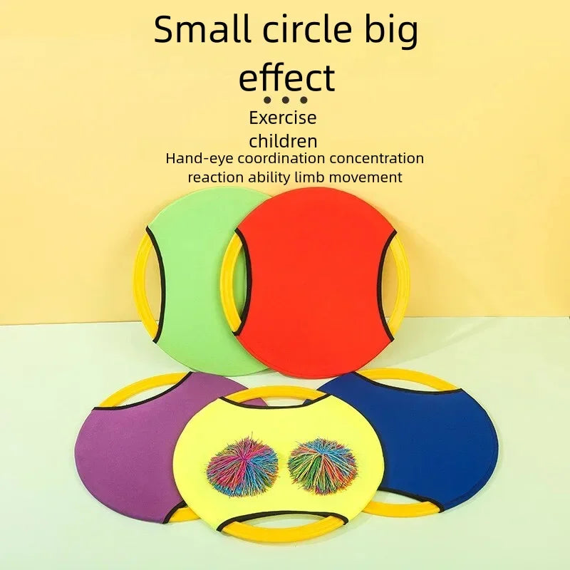 Interactive Outdoor Elastic Disc Sports Toys for Children And Adults - Fun Ball-Catching Cooperative Games Perfect for Parent-Ch