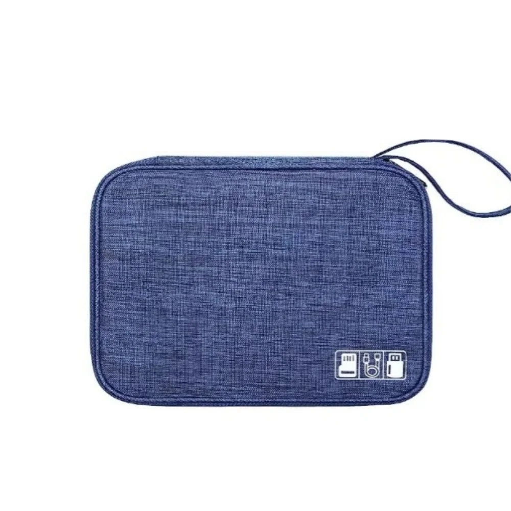 USB Charger Data Cable Storage Bags System Kit Case Cable Phone Earphone Wire Pen Power Bank Electronics Storage Bag Accessories