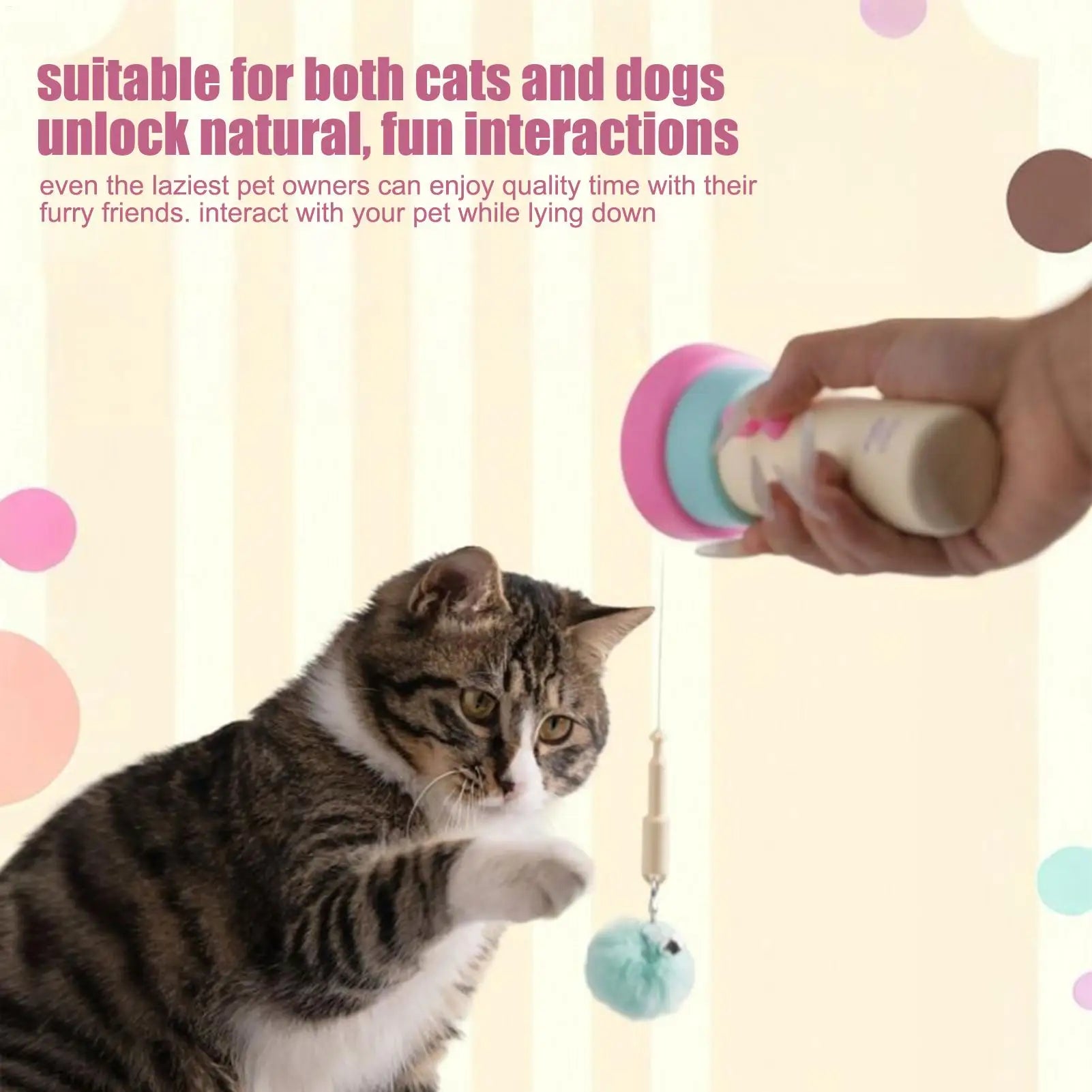 Interactive Cat Toy Electronic Cat Interactive Teaser Toy Kitten Stress Relief Game for Entertainment Enrichment Training Indoor
