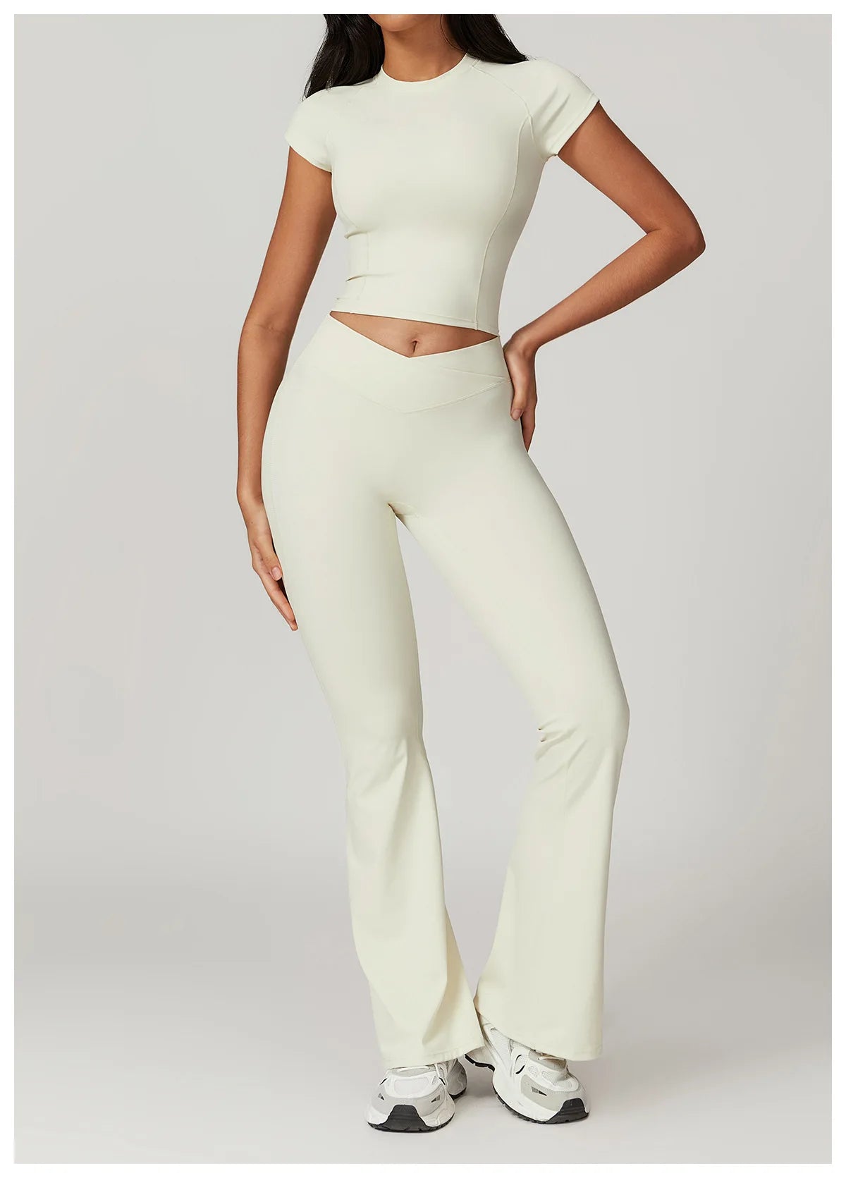 Flared Pants Women Yoga Bell-bottoms Tight Lifting Dance High Waist Tights Sport Pants Gym Running Breathable Fitness Leggings