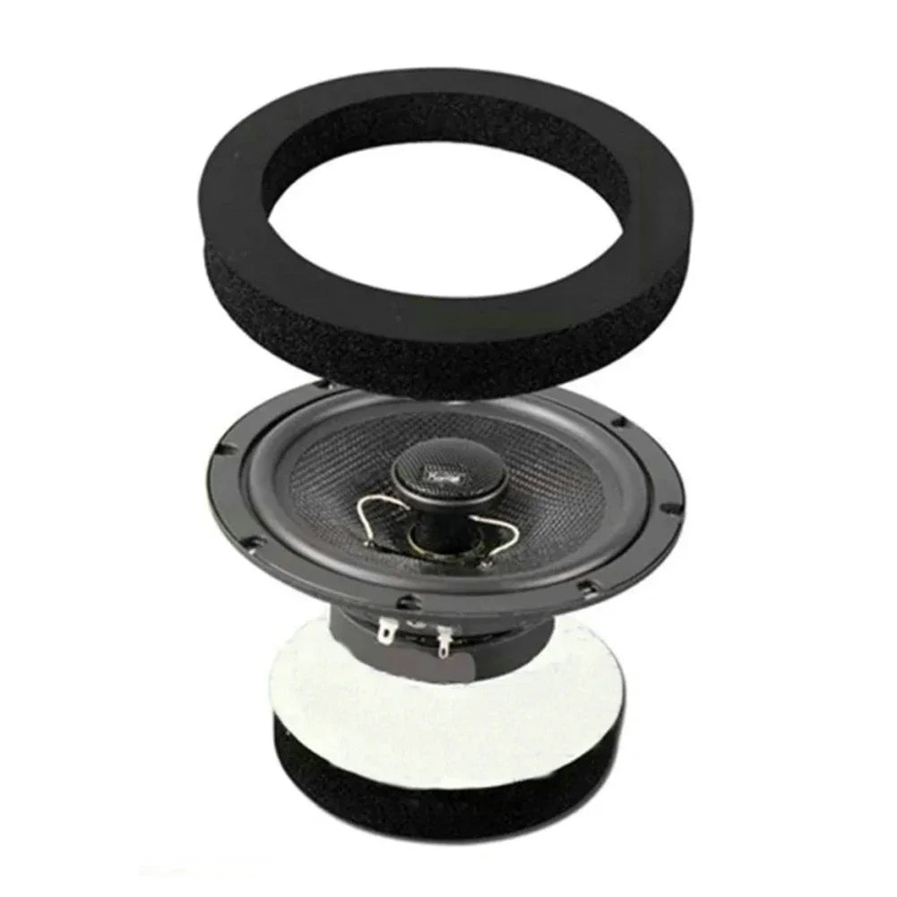 4pcs 6.5" Car Door Soundproof Cotton Speaker Bass Ring Foam Woofer Pad Noise Sound Insulation ring Accessories