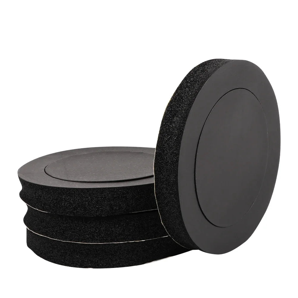 4pcs 6.5" Car Door Soundproof Cotton Speaker Bass Ring Foam Woofer Pad Noise Sound Insulation ring Accessories