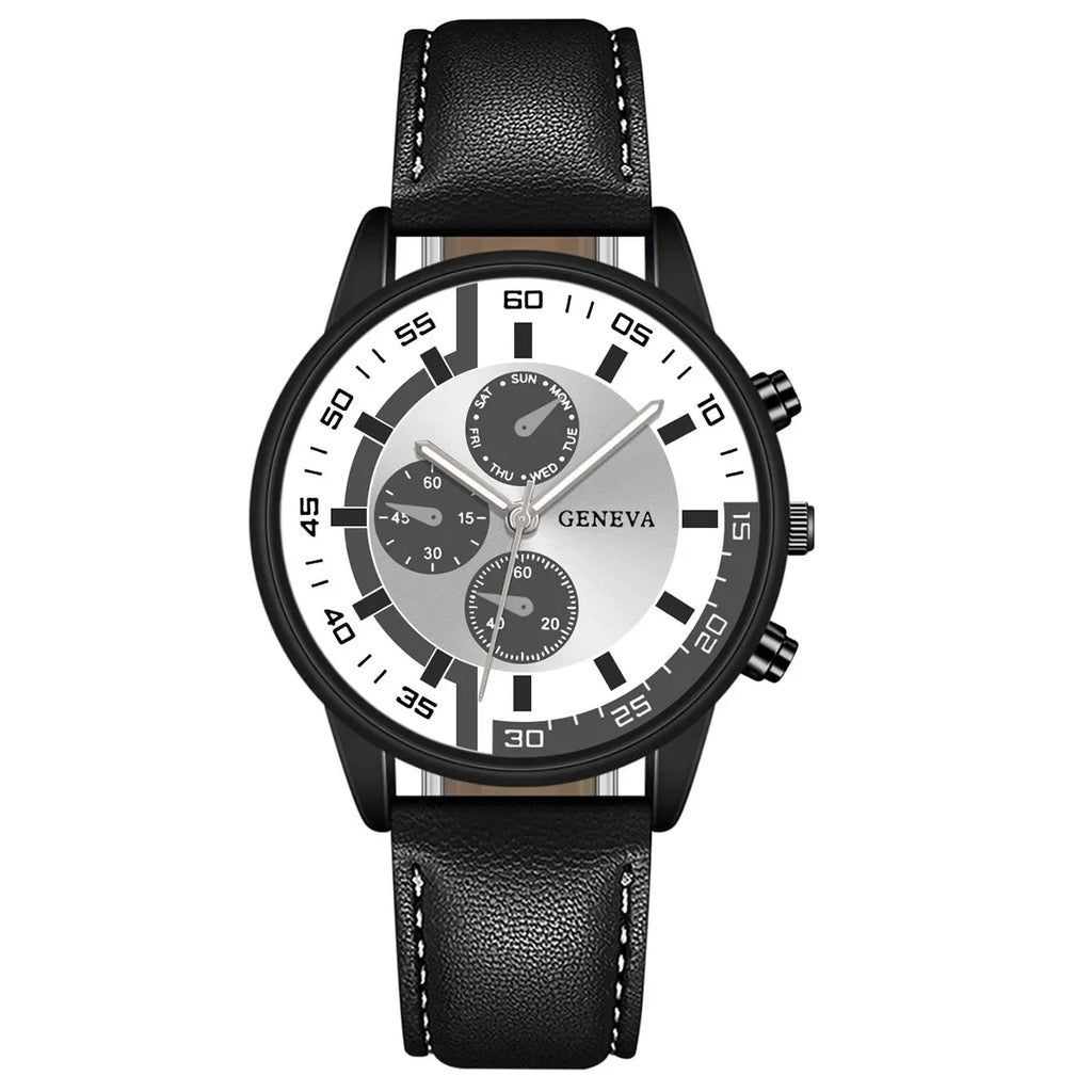 Quartz Watches for Men Leather Strap Wristwatches Relogios Top Luxury Brand Man Watch Business Men Clock Gift Reloj Hombres