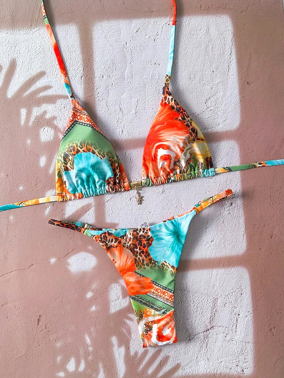 Micro Bikini Women Swimsuit Two-Piece Bathing Suit Woman Swimwear 2026 Sexy Leopard Push Up Thong Bikinis Sets Beachwear Summer