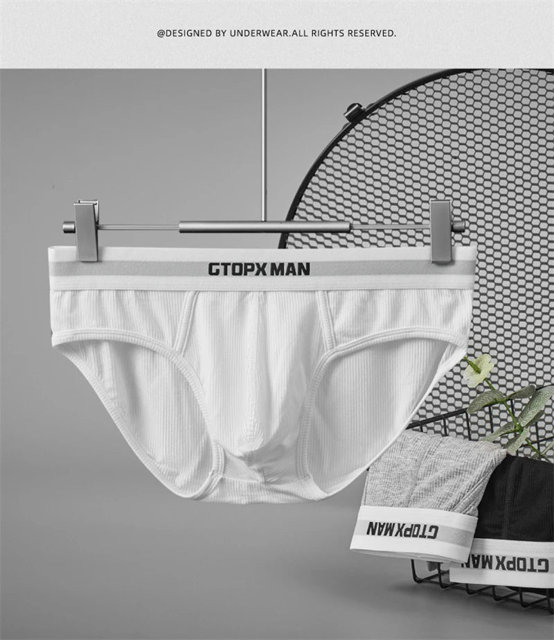 Calzoncillos hombres U convex Low waist gay Boxers mens sexy underwear thin Threaded fabric sport ropa interior hombre GTOPX MAN