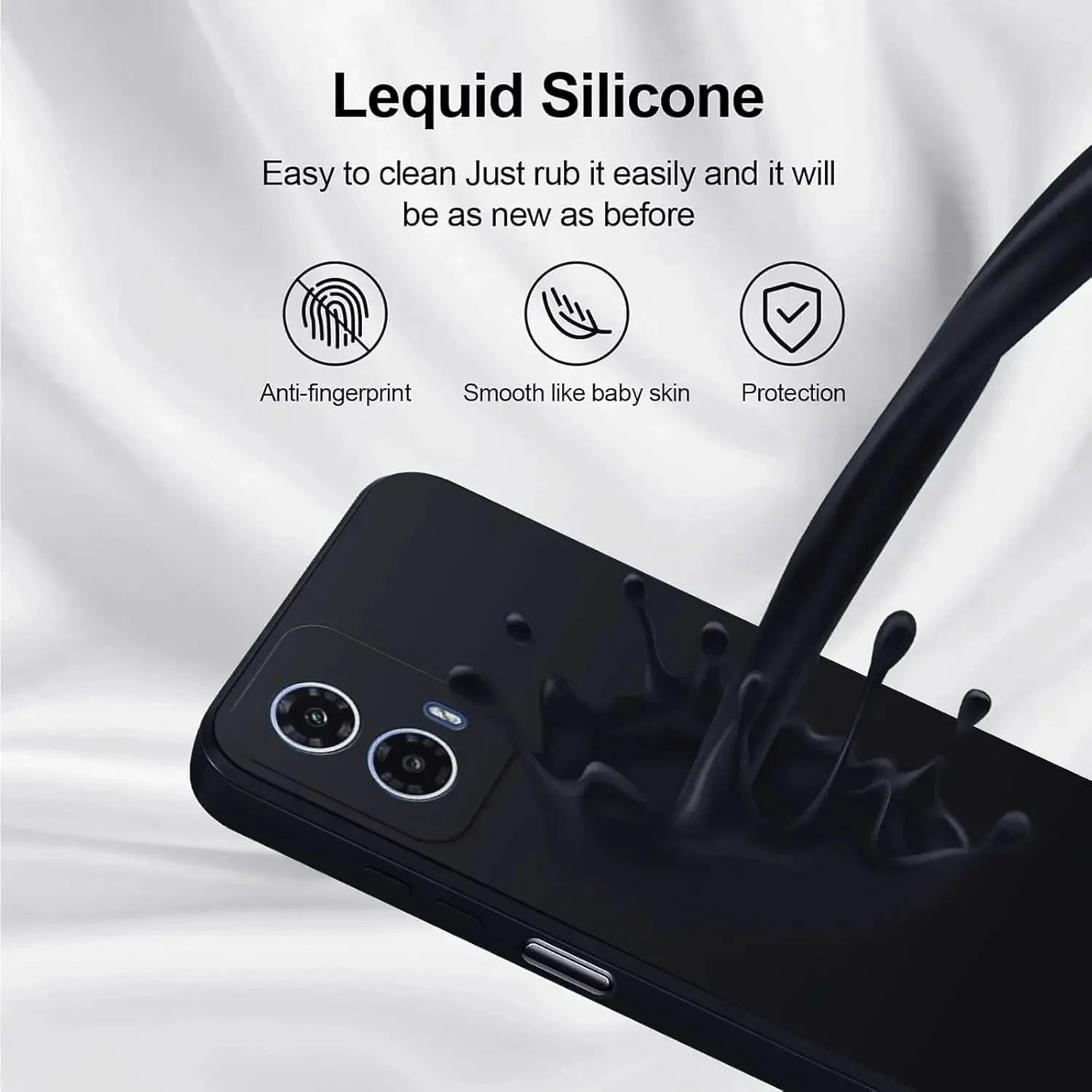 For Motorola Case Moto Phone Case Moto G34 G54 G56 Moto Edge 60 fusion EDGE 70 Liquid Silicone Shockproof Coque Cover