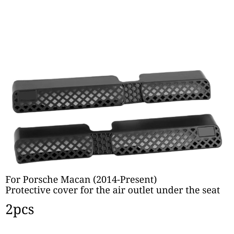 For Rear Seat AC Vent Protective Cover, Anti-Clog Mod Accessory for Porsche Cayenne/Macan