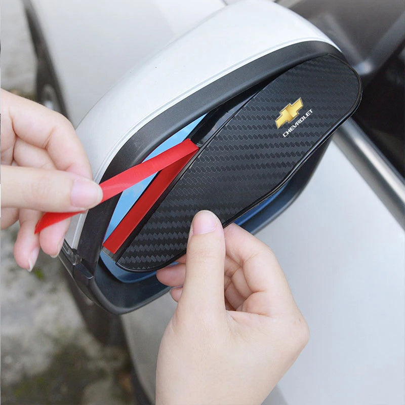 Car Rearview Mirror Eyebrow Rainproof Cover Accessories For Chevrolet Onix Cruze Silverado Impala Equinox Malibu Tahoe Cobalt