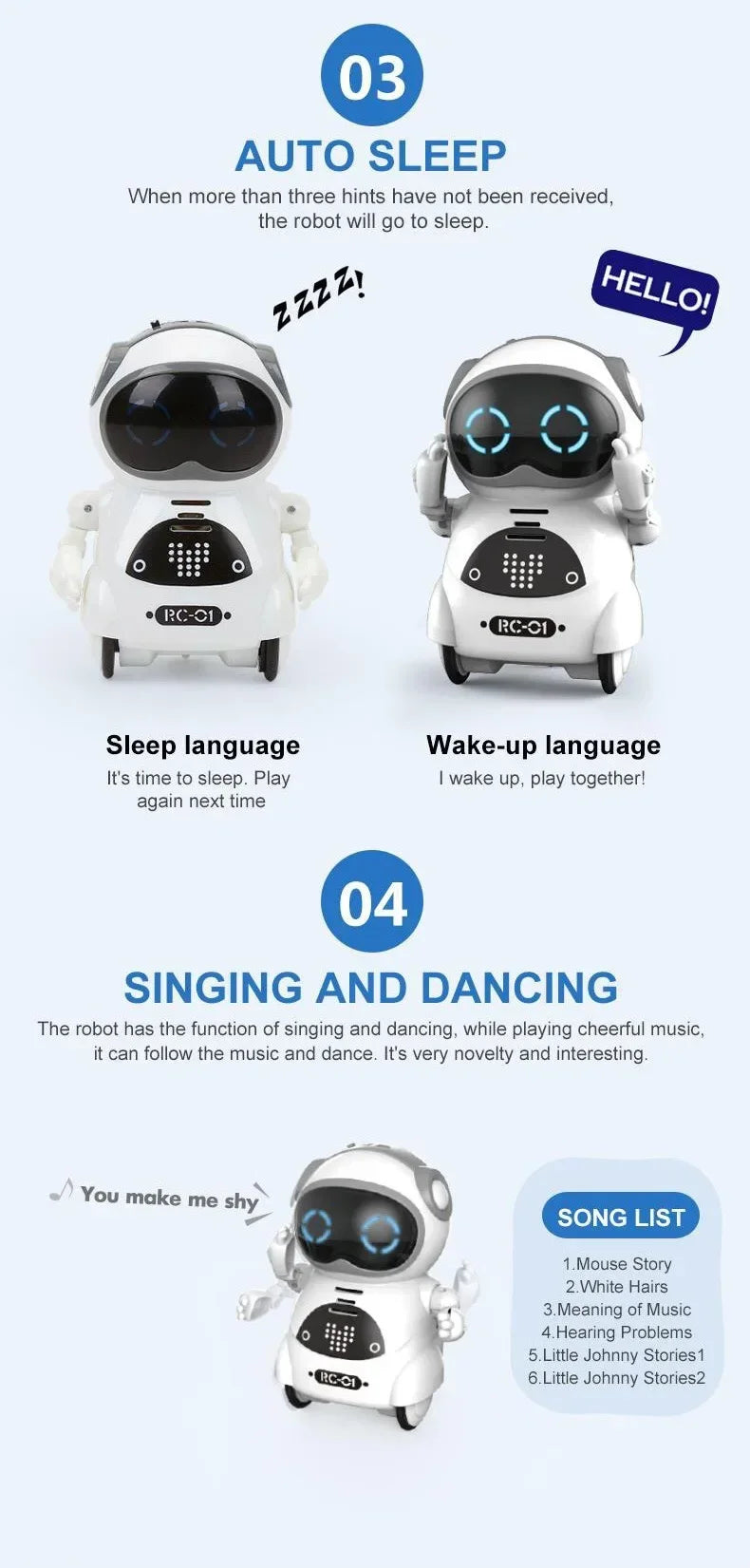 Electronic Toy Robot Smart AI Desktop Pet Emotional Intelligent Companion Touch Intractive Toys Adult Robots Fun Gifts