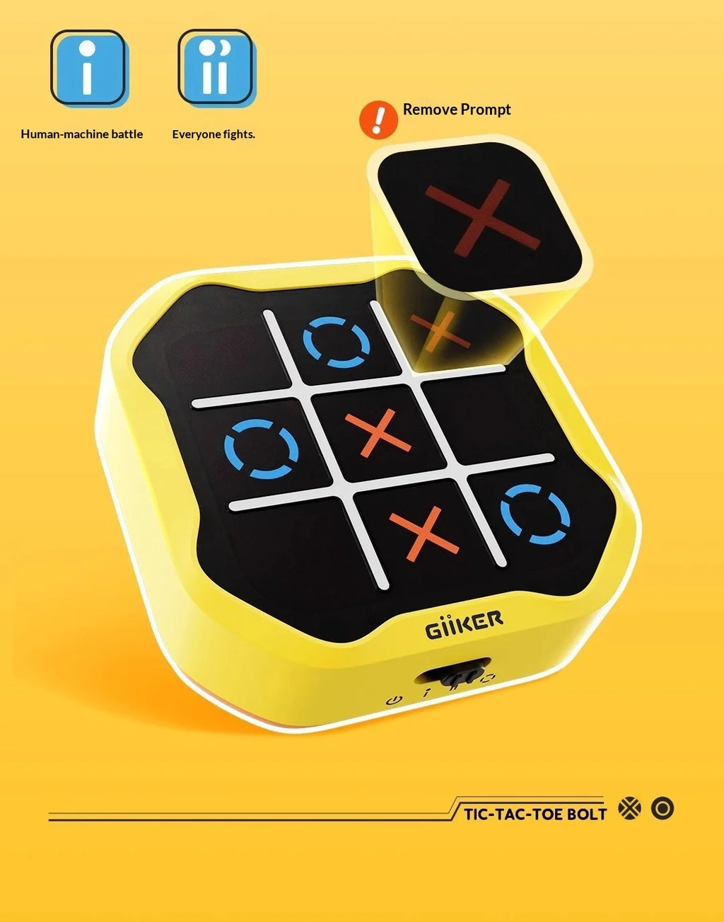 Giiker Tic Tac Toe 4 In 1 Electronic Puzzle Board Game Multiplayer Battle For Family Party Adults Leisure Entertainment