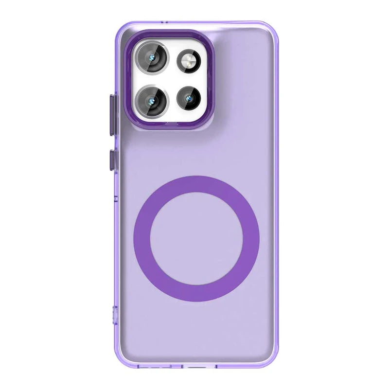 Transparent Case For Motorola Moto S50 Case For Moto S50 5G Magnetic Adsorption Wireless Charge Back Cover For Moto S50 Case
