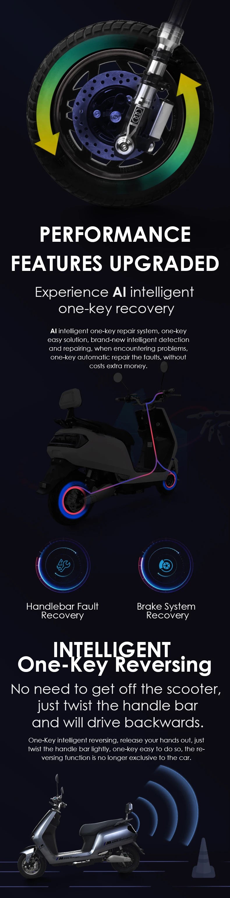 Customized Electric Motorcycle 3000W New Design Electric Streetbikes Scooter 60km/h Electric Supermoto Moped