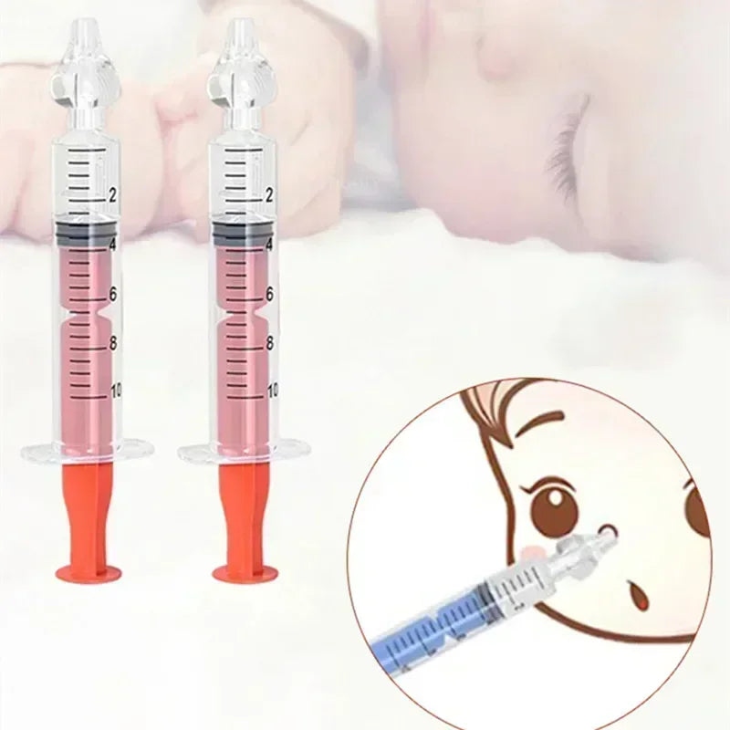 10ML Needle Tube Babies Nasal Aspirator Silicone Baby Nose Cleaner Nose Care Cleaner Rhinitis Washer Newborn Nasal Irrigator