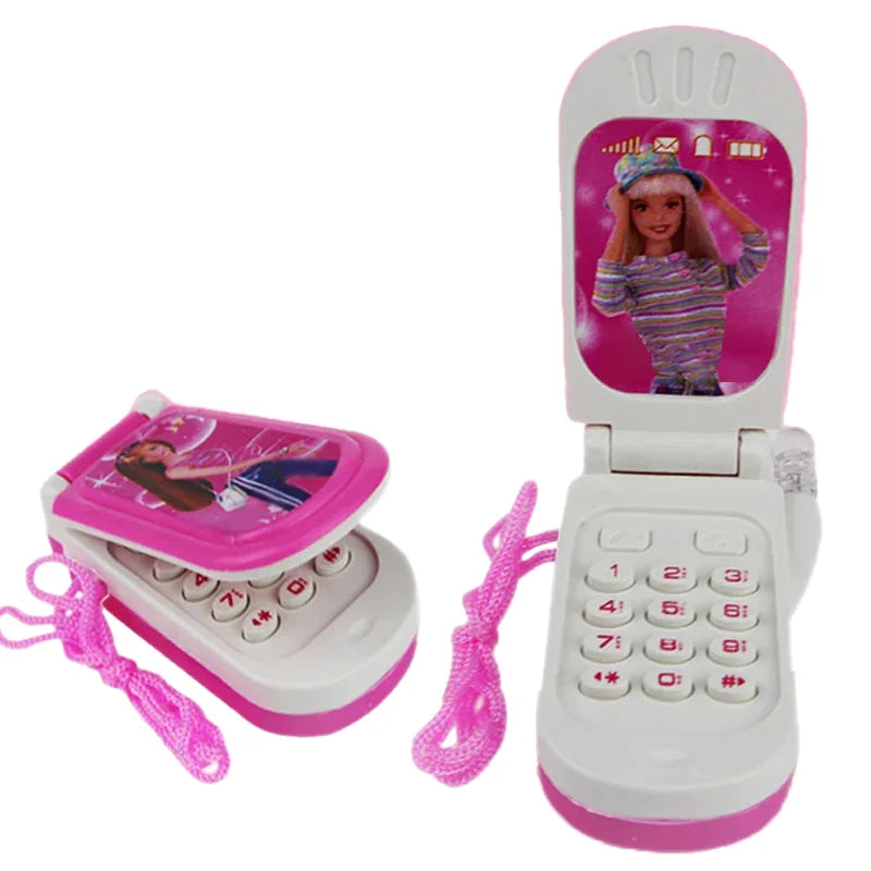 Children's Electronic Toys Can Swim In Water With Colorful Fish And Nostalgic Flip Imitation Mobile Phone Girl Gift