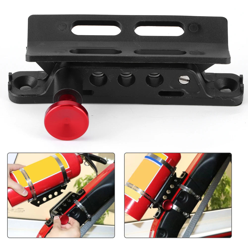 Car Extinguisher Mount Bracket Adjustable Holder Fit for Jeep Wrangler Sport/ JK/ Sahara Universal Car Accessories