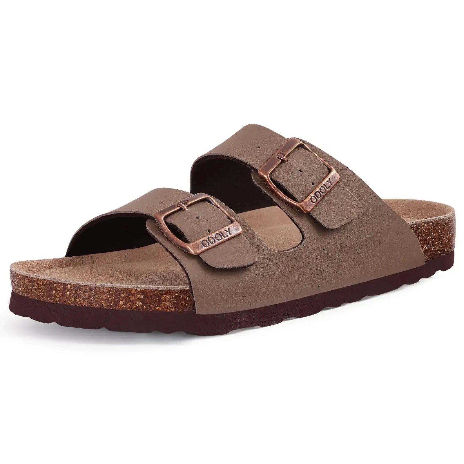 Shevalues Men Clogs Slippers Cow Suede Clogs For Men Leather Mules Men Fashion Beach Shoes Men Outdoor Classic Cork Sandals Men