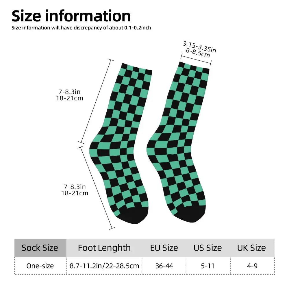 Custom Giyuu Tomioka Demon Slayer Men Women Crew Socks Unisex Kawaii Kimetsu No Yaiba Spring Summer Autumn Winter Dress Socks
