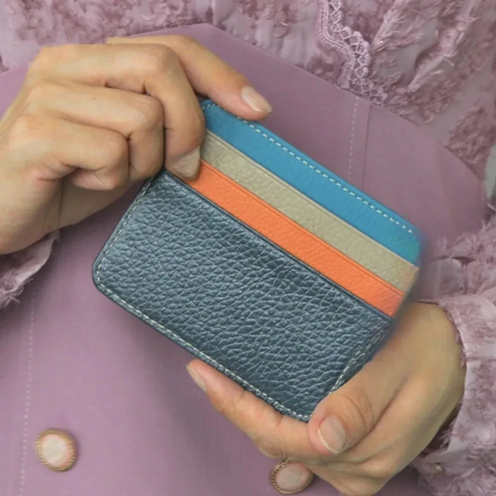 Ultra-thin Credit Card Holder, Wallet, Small Business Card Holder, with 6 Card Slots