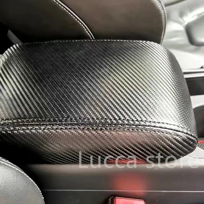 For SKODA KODIAQ SKODA KAROQ 17-22 Accessories Leather suede warp Central Armrest Box Protection Sleeve Decoration modification