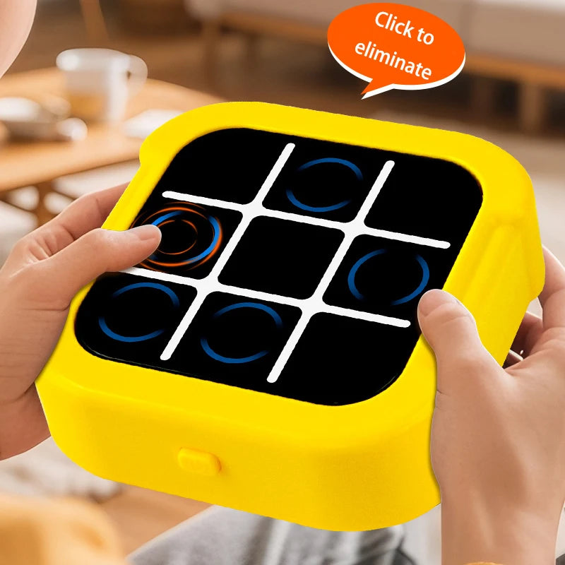 1PC Tic Tac Toe Electronic Chessboard Multifunctional Children's Education Strategy Toy Interactive Brain Game Parent-Child Fun