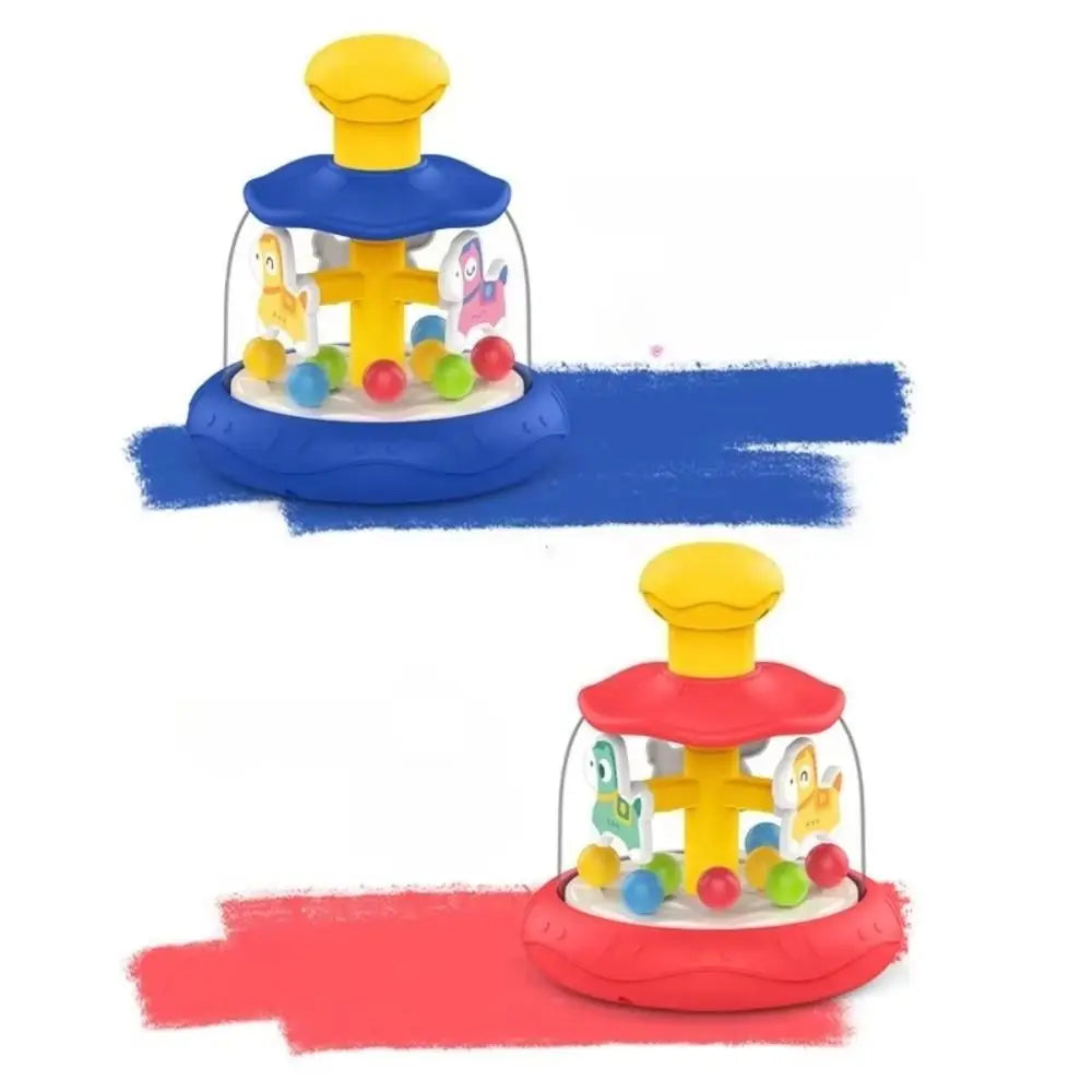 Interactive Games Baby Press Rotating Toy Early Learning Hand Coordination Sensory Spinning Toys Cartoon Skills Educational Toy