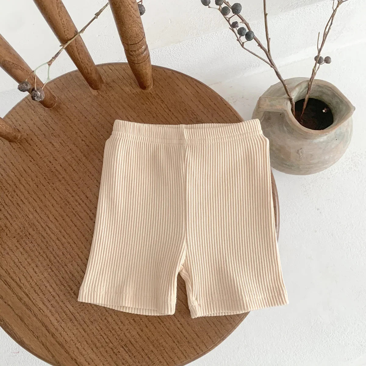 2024 Summer Baby Trousers Pants Ribbed Elastic Striped Pants Children's Casual Infant Clothing Kids Toddler Boys Girl Clothes
