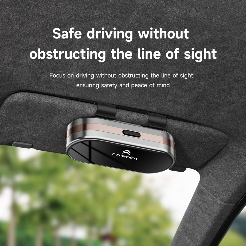 Car Sun Visor Sunglasses Case Glasses Holder Clip For Citroen C4 C3 C2 C1 DS3 Berlingo Xsara Picasso Car Accessories Glasses Box