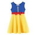 2025 Summer Elsa Anna Casual Dress Girls Cotton Clothes Children Sleeveless A-Line Dress Baby Kids Princess Casual Clothing 2-8Y