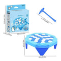 Penguin Ice breaking toys Hand-eye Coordination Board Games with Hammer Penguin ice tapping games For Gathering