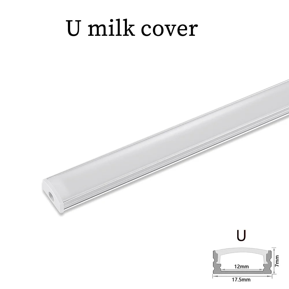 1-30pcs/Lot perfil aluminio led Corner Aluminium Profile Channel Holder for LED Strip Light Bar Cabinet Lamp Kitchen Closet