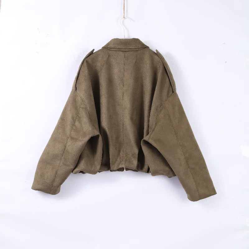 Fashion Coat Short Pant Women Set Casual Loose Lapel  Button Long Sleeve Female Jacket Suit 2025 Autumn High Street Lady Sets
