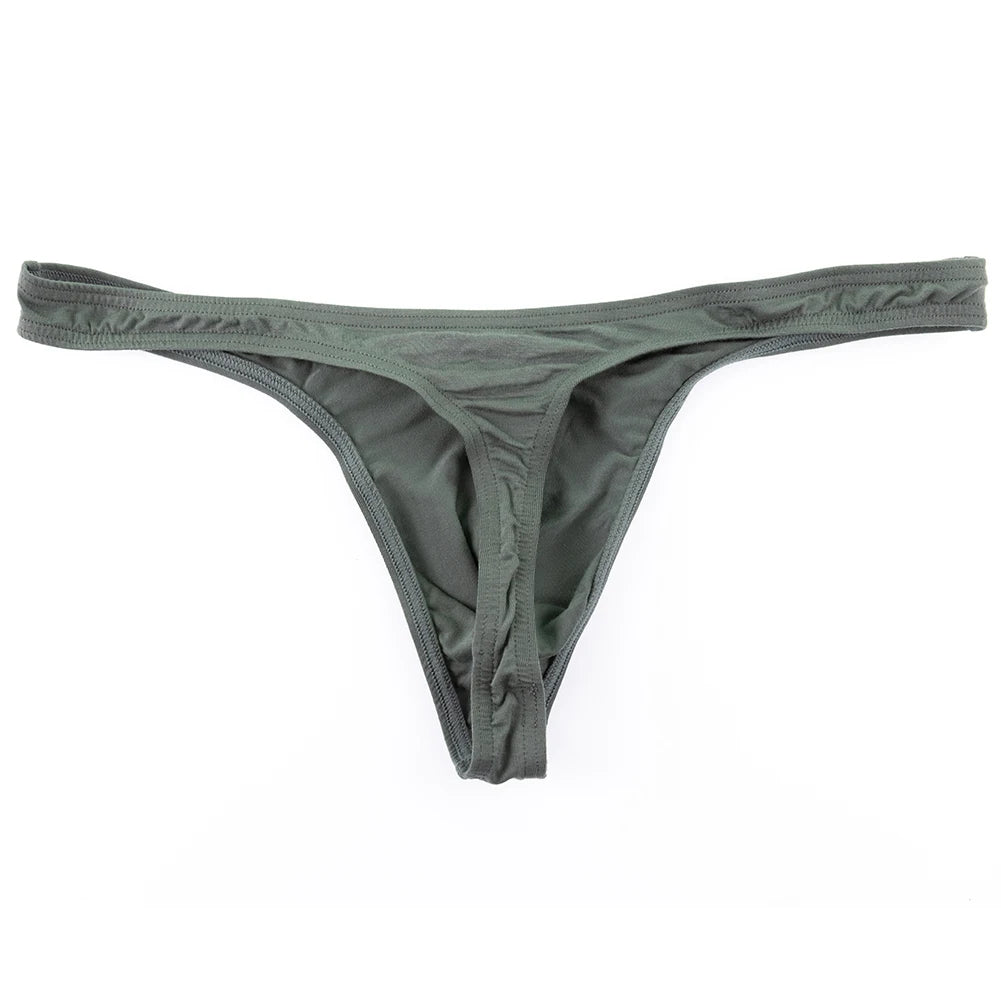 Men Underwear Breathable Thongs And G Strings Brave Person Male Panties Modal Bikinis Tangas Hombres
