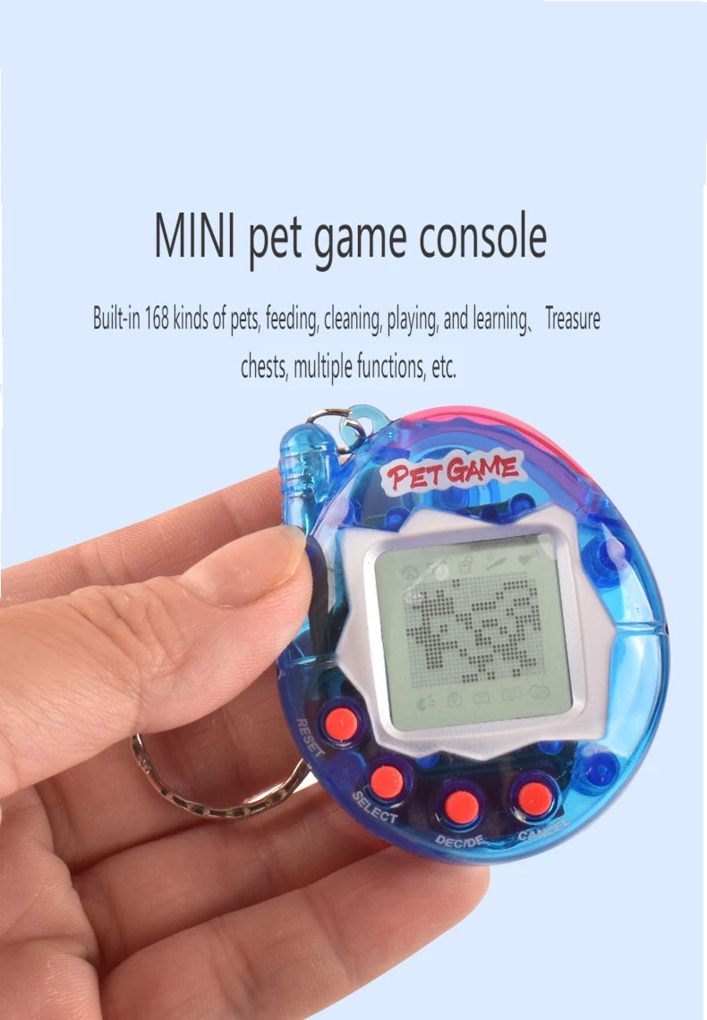 Interactive 3D Virtual Pet Toy - Collector's Edition - Aqua Blue | Perfect Gift for Holidays & Gamers Tamagotchi