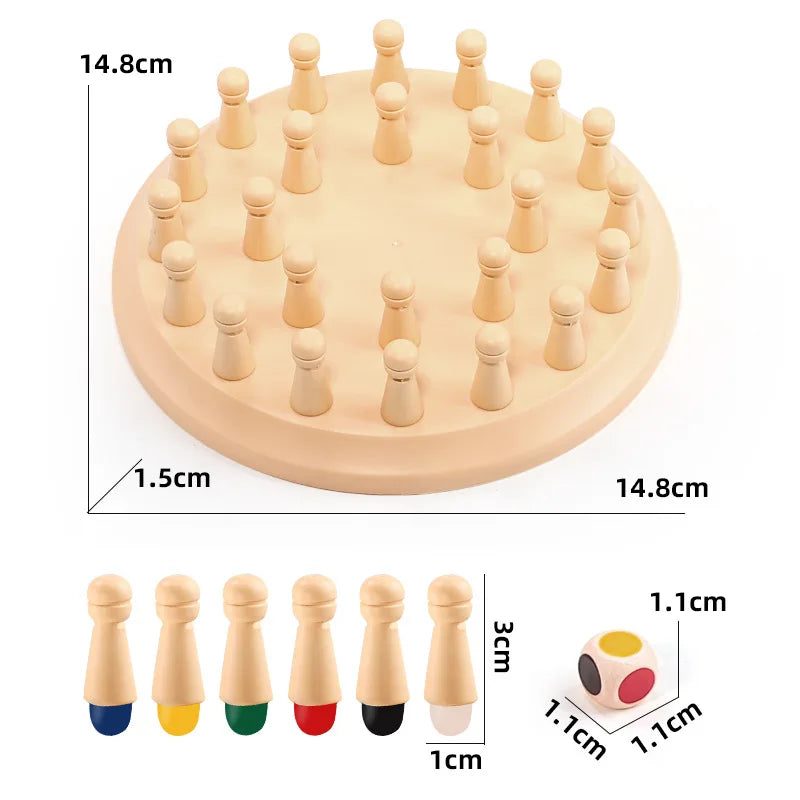 Early Education Educational Toys for Boys and Girls, Children's Memory Chess Training, Kindergarten Parent-Child Interactive Tabletop Game Board