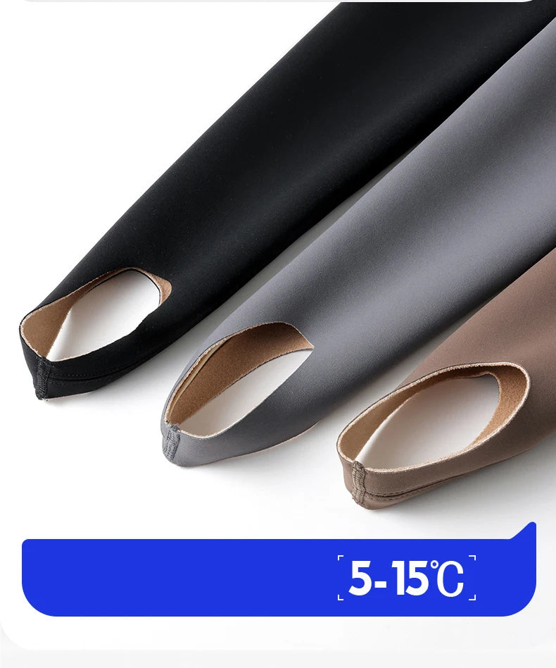 BIVIGAOS Autumn Winter New Rabbit Fleece Thicken Boots Leggings Women Slim Foot Pants Yoga Fitness Sports Warm Shark Leggings
