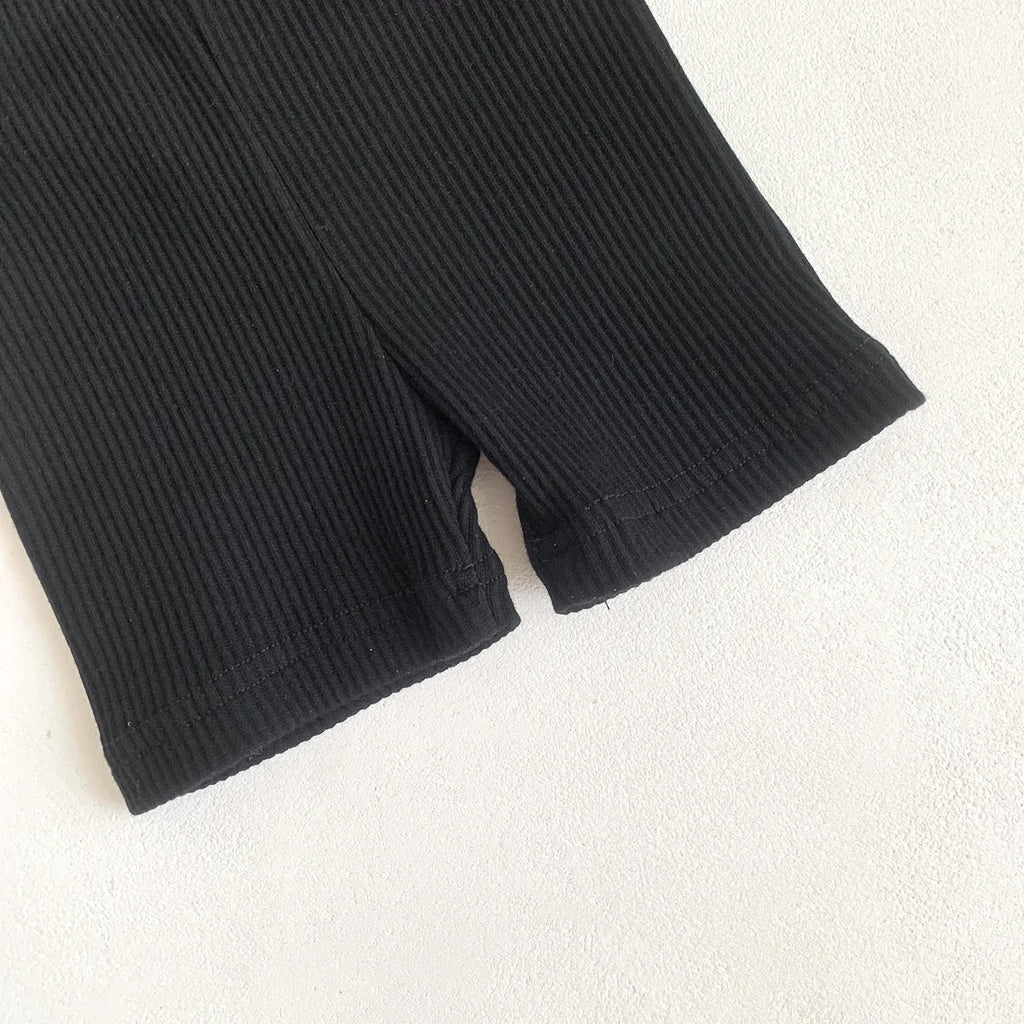 2024 Summer Baby Trousers Pants Ribbed Elastic Striped Pants Children's Casual Infant Clothing Kids Toddler Boys Girl Clothes