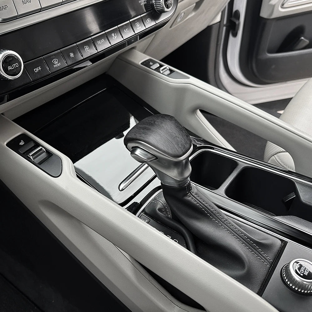 For Kia Telluride 2020-2025 Accessories LHD/RHD Gear Cover ABS Auto Shift Gear Cover Car Knob Gear Stick Protector Compatible