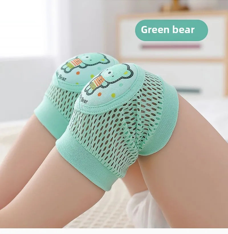 Baby Knee Pads 1 Pair - Thin Summer Crawling Protection, Anti-Fall Learning to Walk Gear for Infants & Toddlers