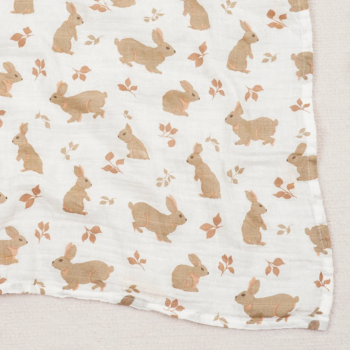100% Cotton 120*110cm 2 Layers Newborn Baby Bath Towel Wrap Muslin Swaddle Blankets