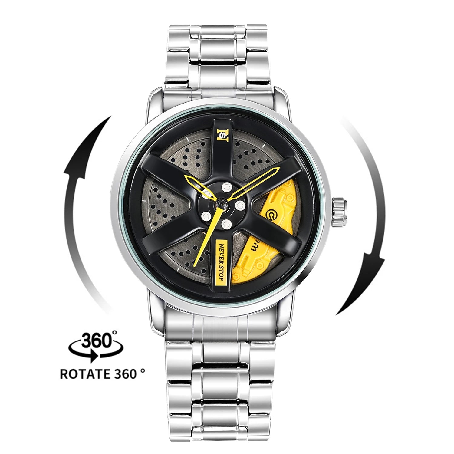 2025 NIBOSI Watches for Men Men Watch Quartz Watch Men Fashion Spinning Supar Car Wheel Watches for Men Relogio Masculino