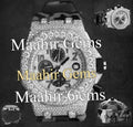 Luxury Men's Stainless Steel Moissanite Band Watch Glass Dial 10 Bar Water Resistance Date Display Fully Mechanical
