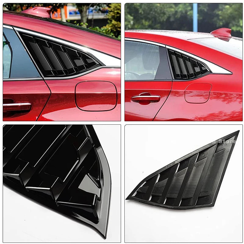 For Honda Accord 10th Gen Accessories 2018 2019 2020 2021 2022 Sport Style Air Vent Cover Rear Side Window Louvers