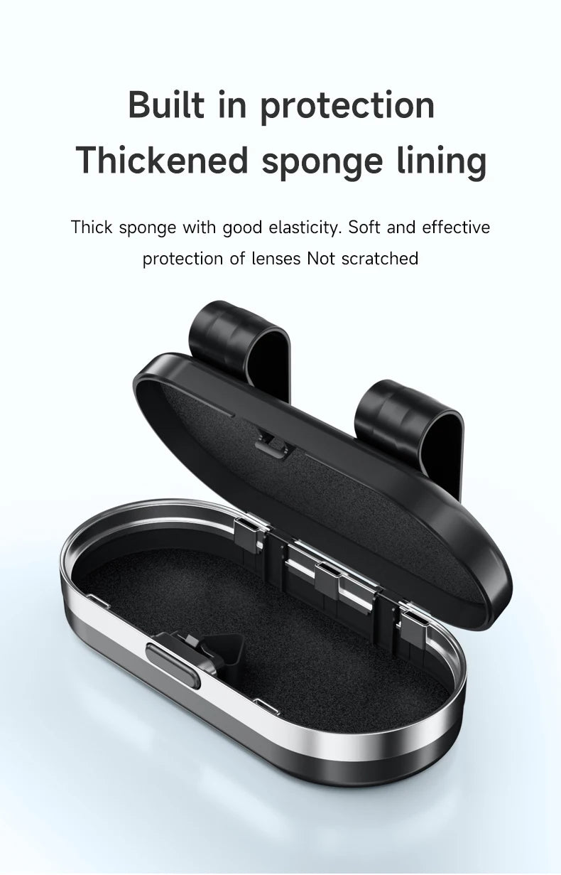 Car Sun Visor Sunglasses Case Glasses Holder Clip For Citroen C4 C3 C2 C1 DS3 Berlingo Xsara Picasso Car Accessories Glasses Box