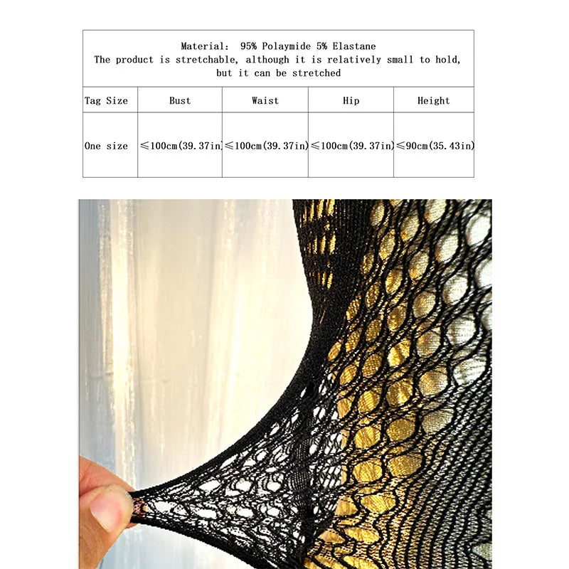 Sexy Cover Up Hollow Out Fishnet Dress without Bikini Summer Holiday DS054