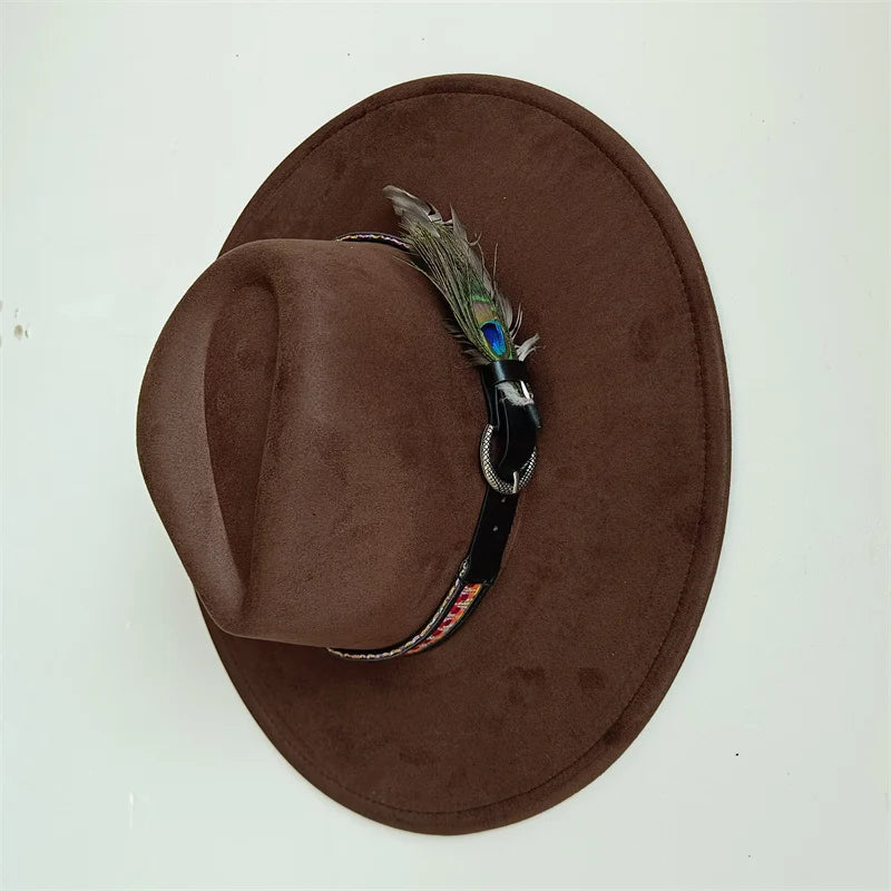 Hot sale suede fedora hat for men and women 56-58cm adult size suede jazz hat classic church fedora women's gorras para hombres